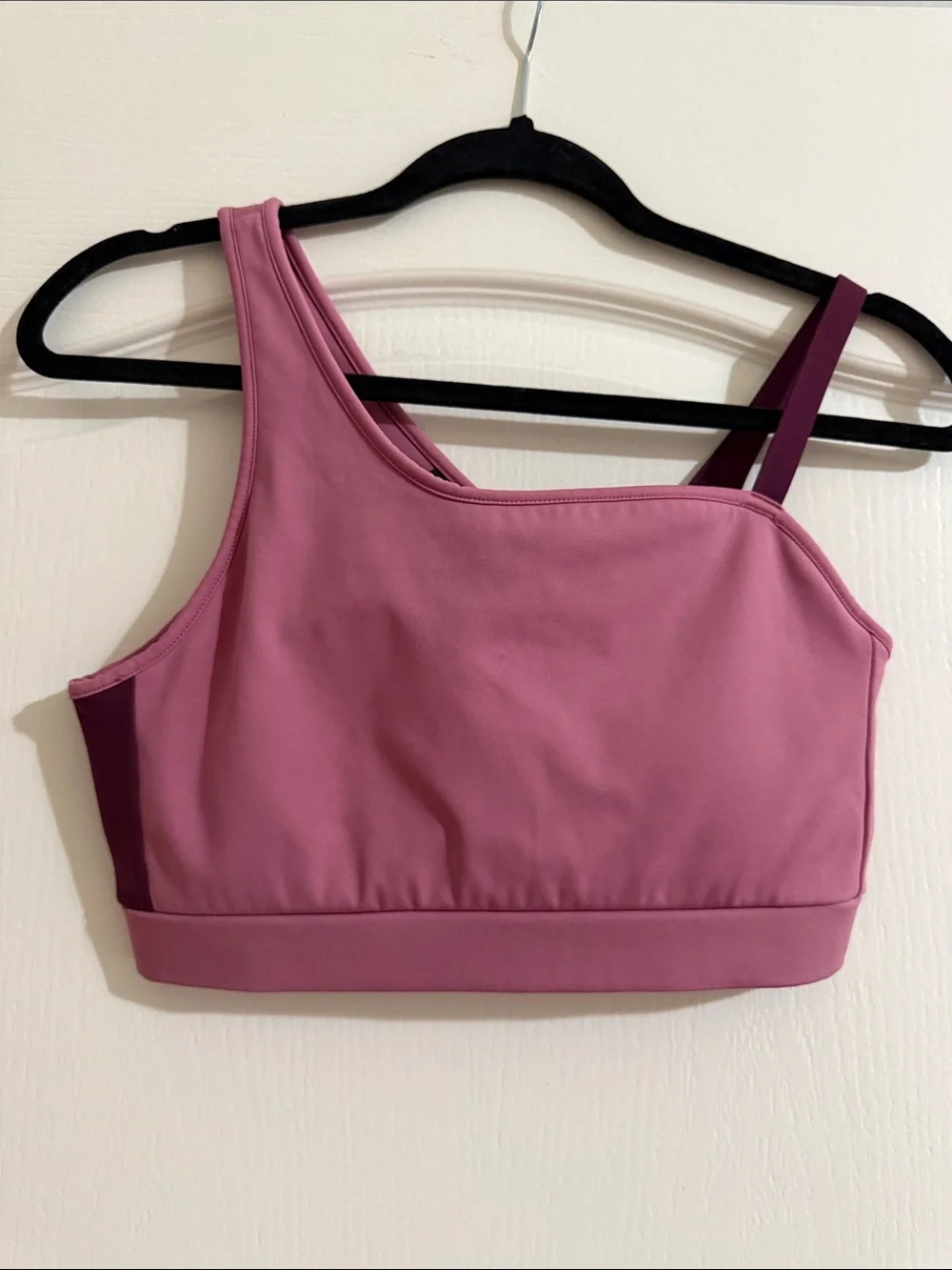 Gymshark Asymmetrical Pink Sports Bralette